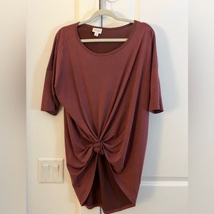 LulaRoe extra long shirt mauve/pink size large